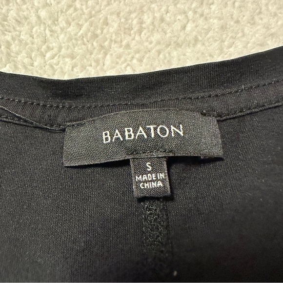 Aritzia Babaton Black Short Sleeve Pocket Tee Shirt - Picture 7 of 9